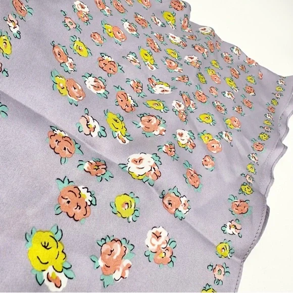 Silk Scarf MIST Essential Tea Rose Diamond COACH Scarf - Picture 5 of 6